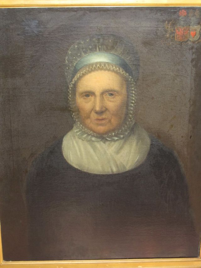 Clara van Riemsdijk - Stolte, 1743 - 1825, geschilderd door A.W. Floh.